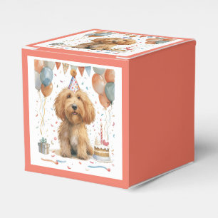 Birthday Goldendoodle Dog Geschenkschachtel