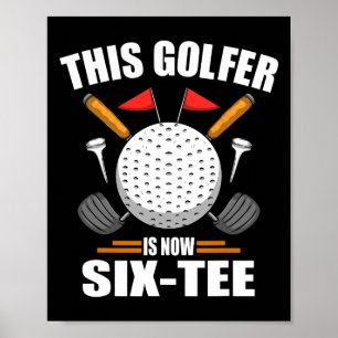 Birthday Golf Shirts für Männer 60 Jahre alt Golfe Poster