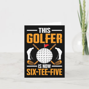 Birthday Golf Shirts für Männer 65 Jahre alt Golfe Karte