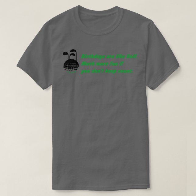 Birthday Golf T-Shirt (Design vorne)
