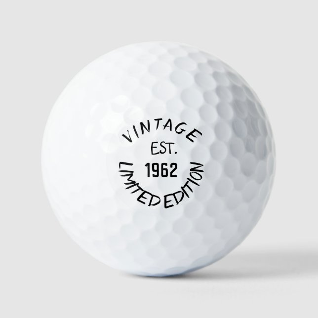 Birthday Golfer Funny 60. Happy Vater Golf Balls Golfball (Vorderseite)