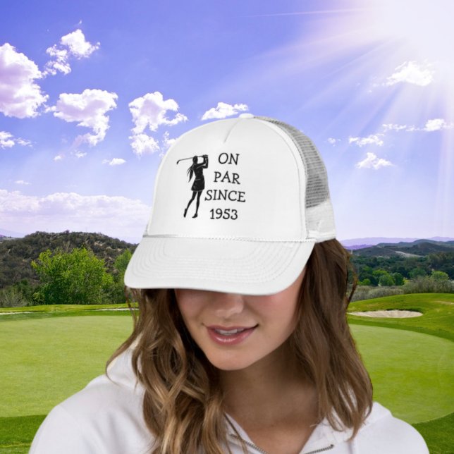 Birthday Golfer Funny 70. Happy Par Für sie Truckerkappe (Von Creator hochgeladen)