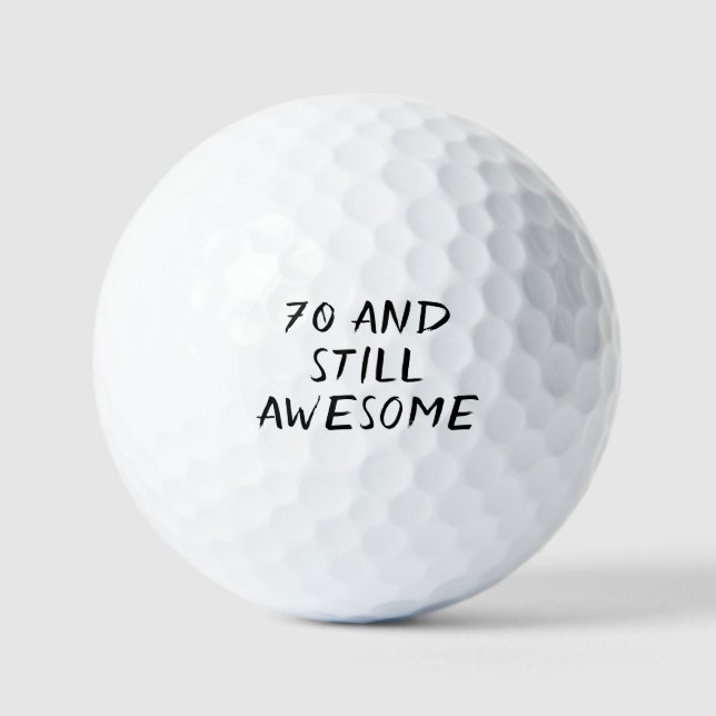 Birthday Golfer Funny 70. Happy Vater Golf Balls Golfball (Vorderseite)