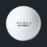 Birthday Golfer Funny 80. Happy Vater Golf Balls Golfball<br><div class="desc">80 IST NUR EINE ZAHL. Witziges 80. Geburtstagsziffer. Ideal für Vater,  Großvater,  Stiefvater. Golfer Geschenkidee. Sie können das Jahr personalisieren.</div>