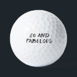 Birthday Golfer Funny 80. Happy Vater Golf Balls Golfball<br><div class="desc">80 und fabelhaft! Witziges 80. Geburtstagsziffer. Ideal für Vater,  Großvater,  Stiefvater. Golfer Geschenkidee. Sie können es mit Ihrer Nummer personalisieren.</div>