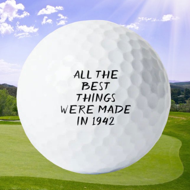Birthday Golfer Funny 80. Happy Vater Golf Balls Golfball (Von Creator hochgeladen)