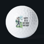 Birthday Golfer Funny 80. Happy Vater Golf Balls Golfball<br><div class="desc">Alles Gute zum 80. Geburtstag! Witziges 80. Geburtstagsziffer. Ideal für Vater,  Großvater,  Stiefvater. Golfer Geschenkidee. Personalisieren Sie es mit einem Namen.</div>