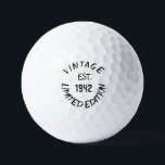 Birthday Golfer Funny 80. Happy Vater Golf Balls Golfball<br><div class="desc">Vintage Auflage von 1942. Witziges 80. Geburtstagsziffer. Ideal für Vater,  Großvater,  Stiefvater. Golfer Geschenkidee. Sie können das Jahr personalisieren.</div>