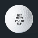Birthday Golfer Funny 90. Happy Vater Golf Balls Golfball<br><div class="desc">BEST GOLFER JE NACH PAR!. Funny 90. Geburtstag Zitat. Ideal für Vater,  Großvater,  Bruder,  Ehemann. Golfer Geschenkidee. Sie können das Jahr personalisieren.</div>