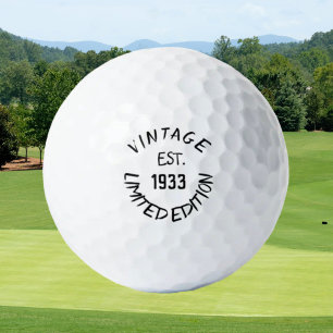 Birthday Golfer Funny 90. Happy Vater Golf Balls Golfball