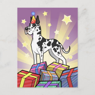 Birthday Great Dane Postkarte