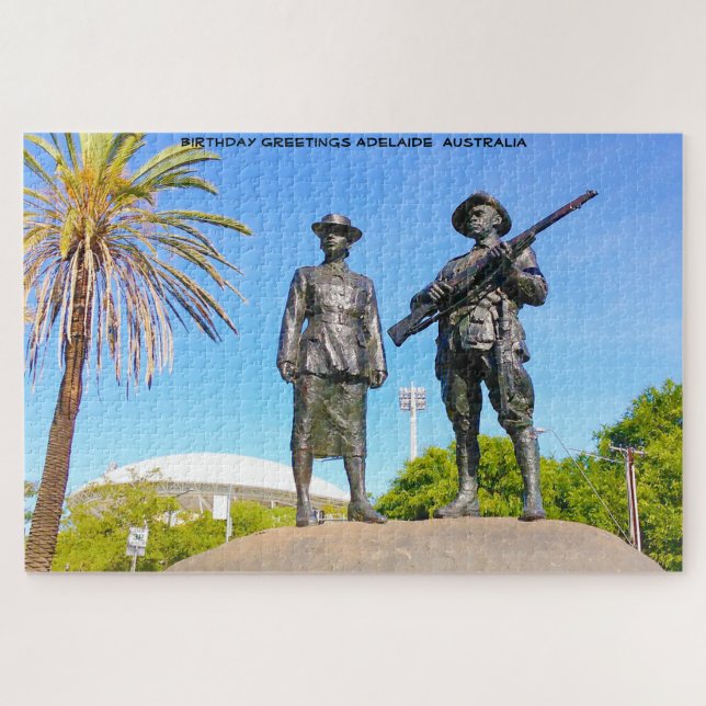 Birthday Greetings Adelaide Australia Puzzle (Horizontal)