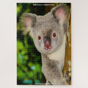Birthday Greetings Australian Koalas Puzzle