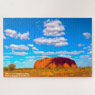 Birthday Greetings Ayers Rock Australia Puzzle