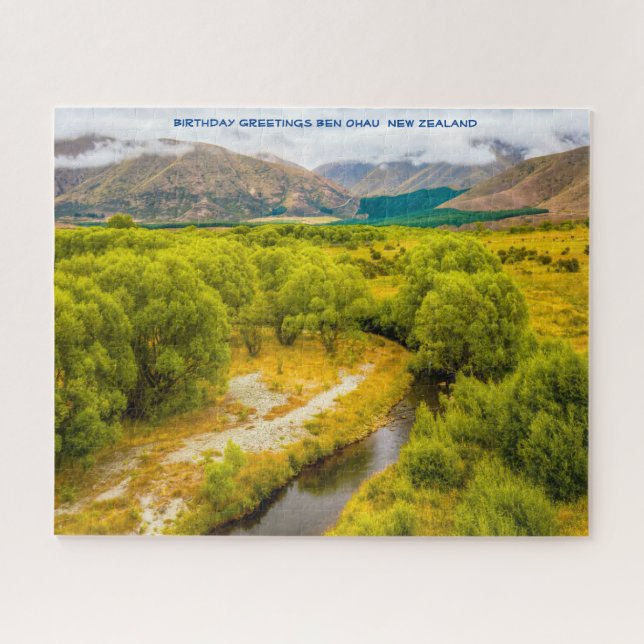Birthday Greetings Ben Ohau Neuseeland Puzzle (Horizontal)