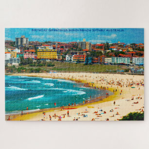 Birthday Greetings Bondi Beach Sydney Australien Puzzle