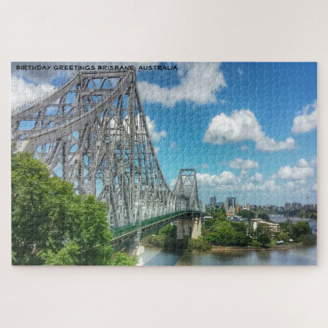 Birthday Greetings Brisbane Australia Puzzle (Horizontal)