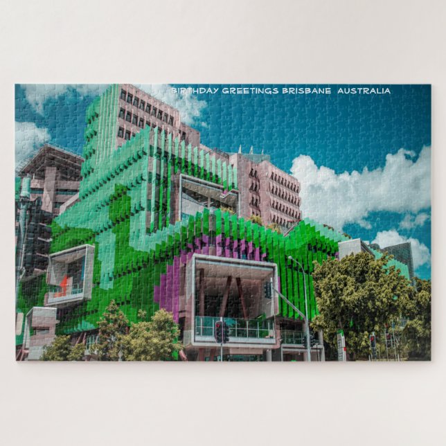 Birthday Greetings Brisbane Australia Puzzle (Horizontal)