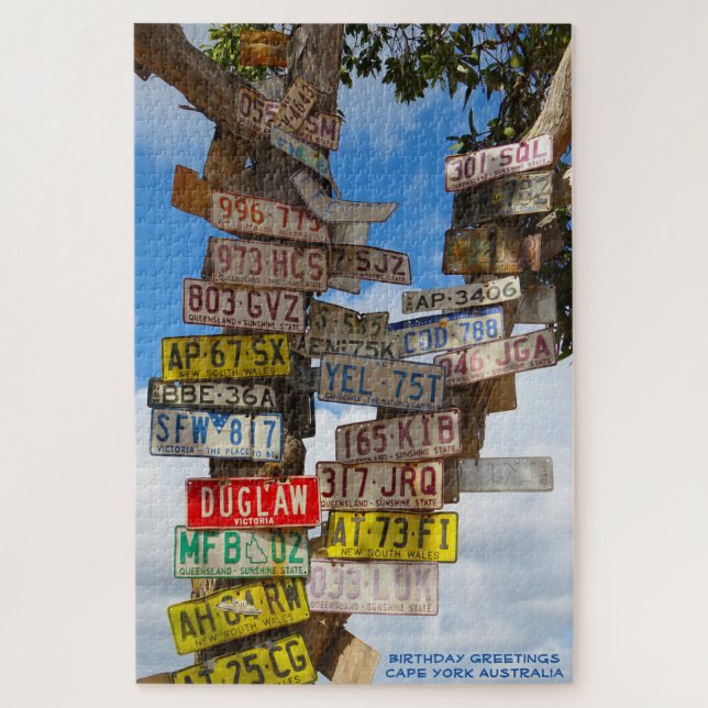 Birthday Greetings Cape York Australien Puzzle (Vertikal)