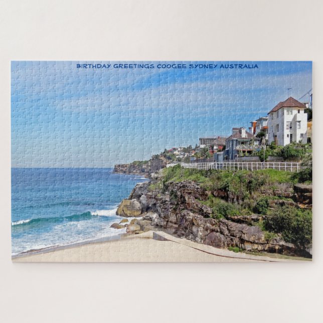 Birthday Greetings Coogee Sydney Australien Puzzle (Horizontal)
