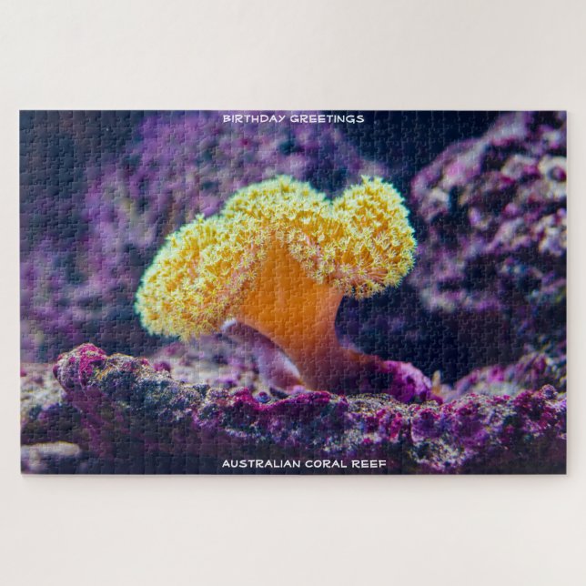 Birthday Greetings Coral Reef Australien Puzzle (Horizontal)