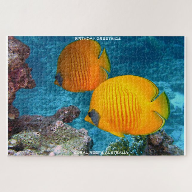 Birthday Greetings Coral Reef Australien Puzzle (Horizontal)