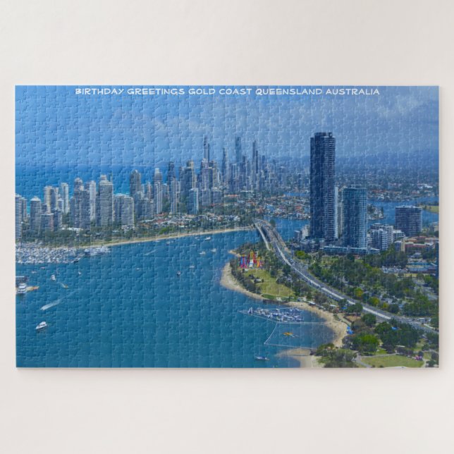 Birthday Greetings Gold Coast Queensland Australie Puzzle (Horizontal)