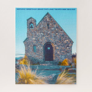 Birthday Greetings Grand Vater-Lake Tekapo Puzzle