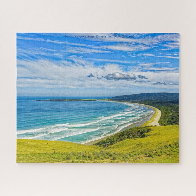 Birthday Greetings Oyster Bay Neuseeland Puzzle (Horizontal)