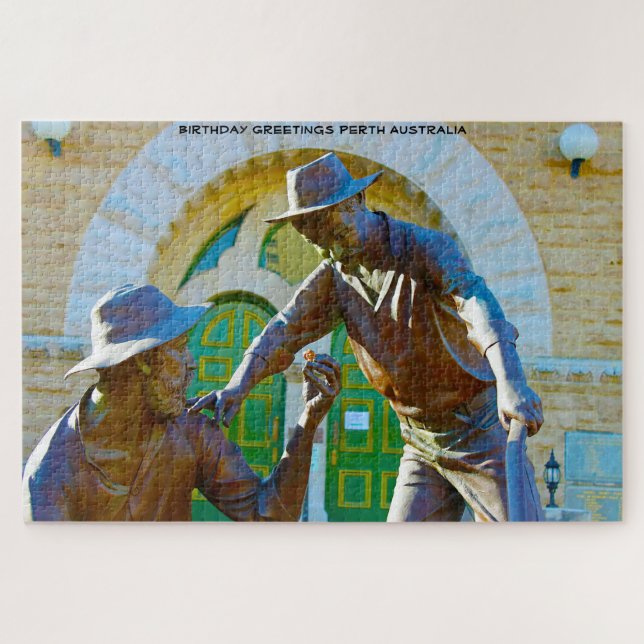 Birthday Greetings Perth Australien Puzzle (Horizontal)
