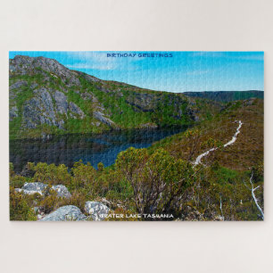 Birthday Gruß Krater Lake Tasmania Puzzle