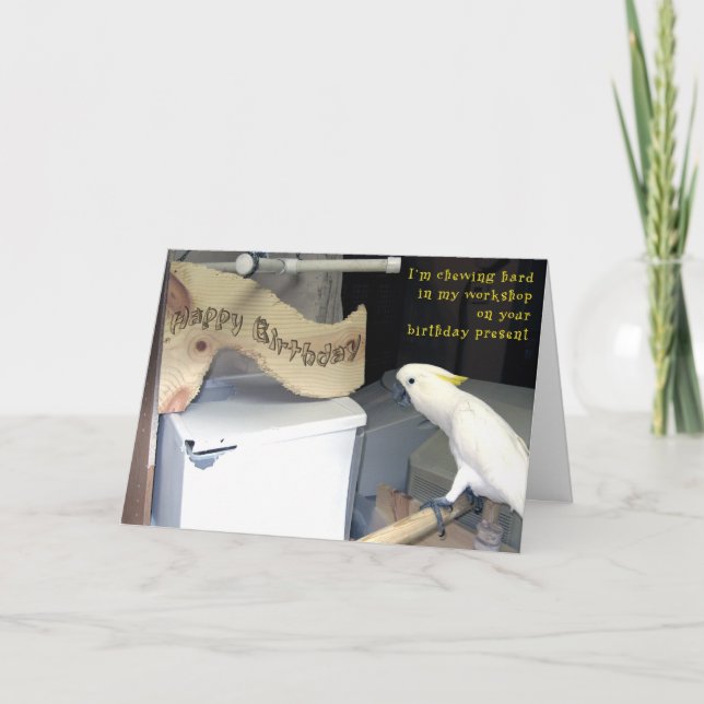 Birthday Hardwork Karte (Vorderseite)