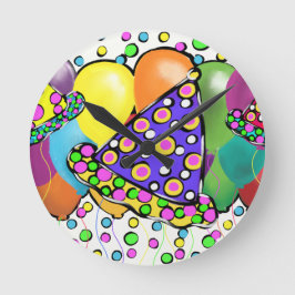 BIRTHDAY HATS DESIGN RUNDE WANDUHR