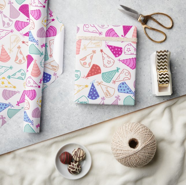 Birthday Hats Geschenkpapier (Handwerk)