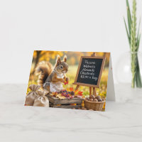 Birthday Herbst Eichhörnchen mit Nudeln