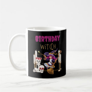 Birthday Hexe Geboren auf Halloween Spooky Party Kaffeetasse