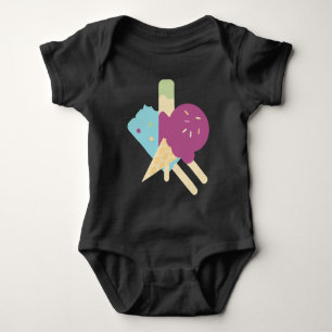 Birthday Ice Creme Baby Bodysuit Strampler