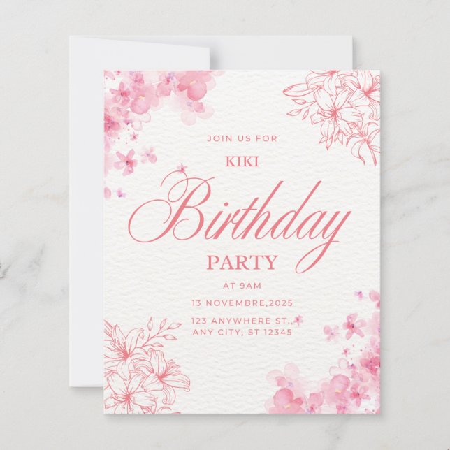 Birthday invitation (Vorderseite)
