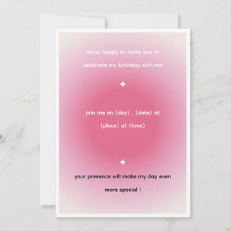 birthday invitation Card Karte