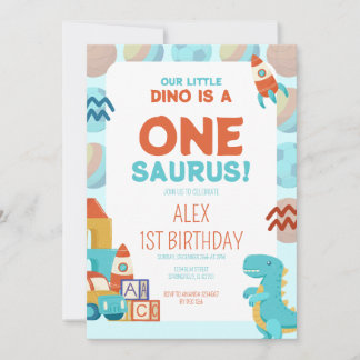 Birthday Invitation – Dino Roar Theme Einladung