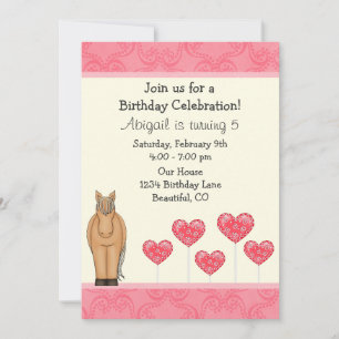 Birthday Invitation for Girls Einladung