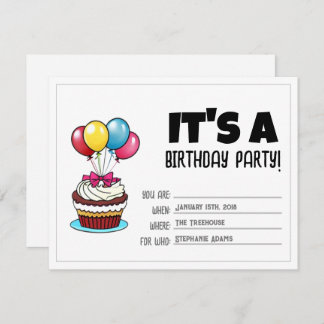 Birthday Invite | Individuell anpassbare Einladung