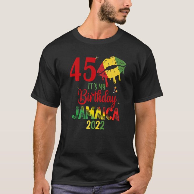 Birthday Jamaica Girl 30. 50. Party Outfit Match T-Shirt (Vorderseite)