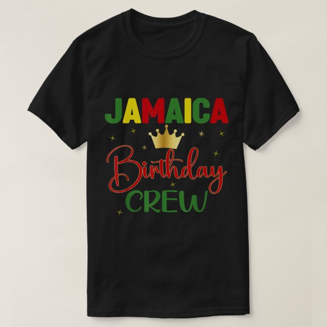 Birthday Jamaica Girl 30. 50. Party Outfit Match T-Shirt (Design vorne)