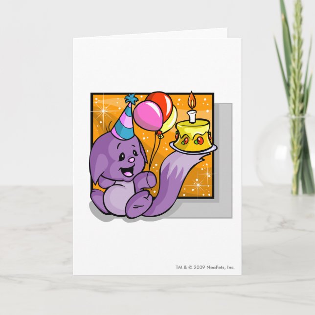 Birthday Kacheek Karte (Vorderseite)
