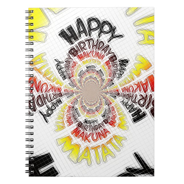 Birthday Kaleidoskop Art Print Notizblock (Vorderseite)