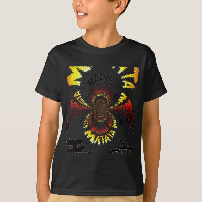 Birthday Kaleidoskop Art Print T-Shirt (Vorderseite)