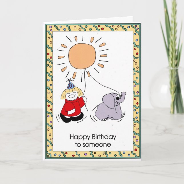 BIRTHDAY-Karte Karte (Vorderseite)