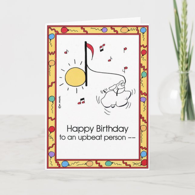 BIRTHDAY-Karte Karte (Vorderseite)