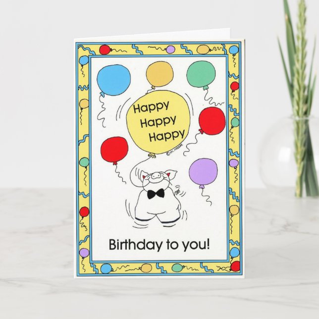 BIRTHDAY-Karte Karte (Vorderseite)